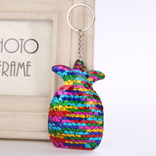 Load image into Gallery viewer, Sequins Keychains, Cats + Mermaid + Star + Bear