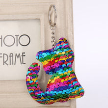 Load image into Gallery viewer, Sequins Keychains, Cats + Mermaid + Star + Bear