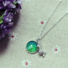 Load image into Gallery viewer, Dreamy Mermaid + Scale Necklace