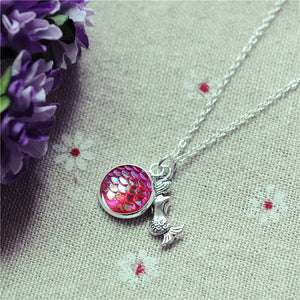 Dreamy Mermaid + Scale Necklace