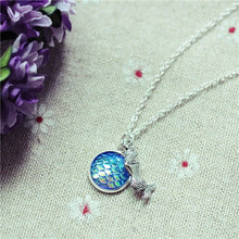 Load image into Gallery viewer, Dreamy Mermaid + Scale Necklace