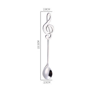 Music Note Stainless Steel Teaspoons