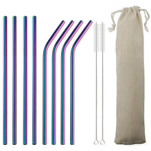 Load image into Gallery viewer, Reusable Drinking Straw Set ll Mermaid 11