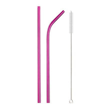 Load image into Gallery viewer, Reusable Drinking Straw Set ll Mermaid 11