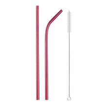 Load image into Gallery viewer, Reusable Drinking Straw Set ll Mermaid 11