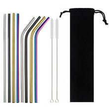 Load image into Gallery viewer, Reusable Drinking Straw Set ll Mermaid 11