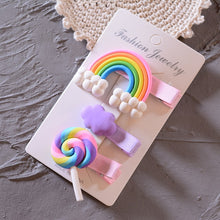Load image into Gallery viewer, 3pcs/Set Rainbow Bow Set ll Lollipop + Cloud