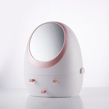 Load image into Gallery viewer, LED HD MIRROR MAKEUP STORAGE BOX COSMETIC ORGANIZER CASE