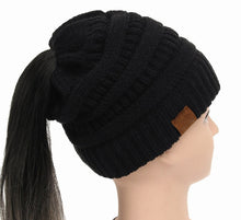 Load image into Gallery viewer, Ponytail Women&#39;s Knitted Beanie ll 25 Colors