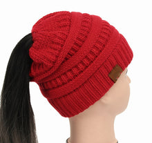 Load image into Gallery viewer, Ponytail Women&#39;s Knitted Beanie ll 25 Colors