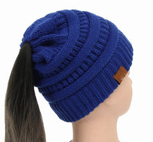 Load image into Gallery viewer, Ponytail Women&#39;s Knitted Beanie ll 25 Colors