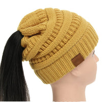 Load image into Gallery viewer, Ponytail Women&#39;s Knitted Beanie ll 25 Colors