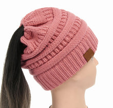 Load image into Gallery viewer, Ponytail Women&#39;s Knitted Beanie ll 25 Colors