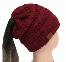 Load image into Gallery viewer, Ponytail Women&#39;s Knitted Beanie ll 25 Colors