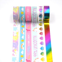 Load image into Gallery viewer, Mermaid + Unicorn Washi Tape ll 6 Rolls