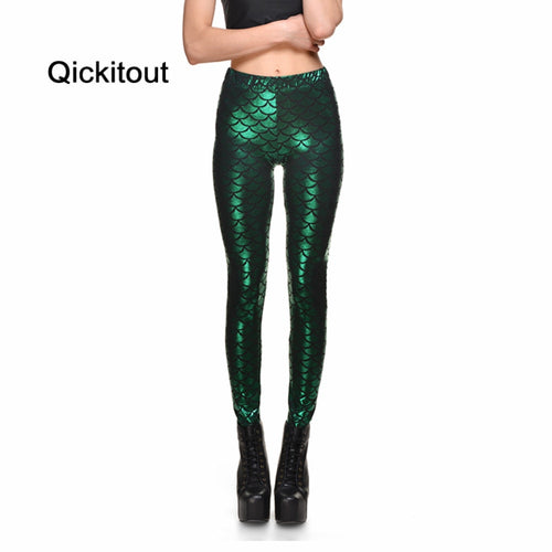 Women's Mermaid Scale Leggings ll Multi Colors