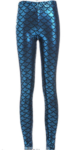 Women's Mermaid Scale Leggings ll Multi Colors