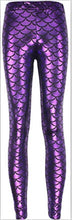 Load image into Gallery viewer, Women&#39;s Mermaid Scale Leggings ll Multi Colors