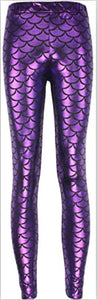 Women's Mermaid Scale Leggings ll Multi Colors