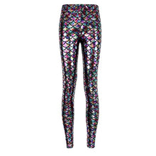 Load image into Gallery viewer, Women&#39;s Mermaid Scale Leggings ll Multi Colors