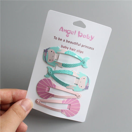 4 PCS Mermaid + Shell BB Clips
