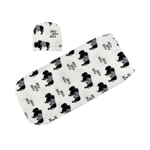 Swaddling Blanket/Cacoon + Cap ll 2 Pcs/Set