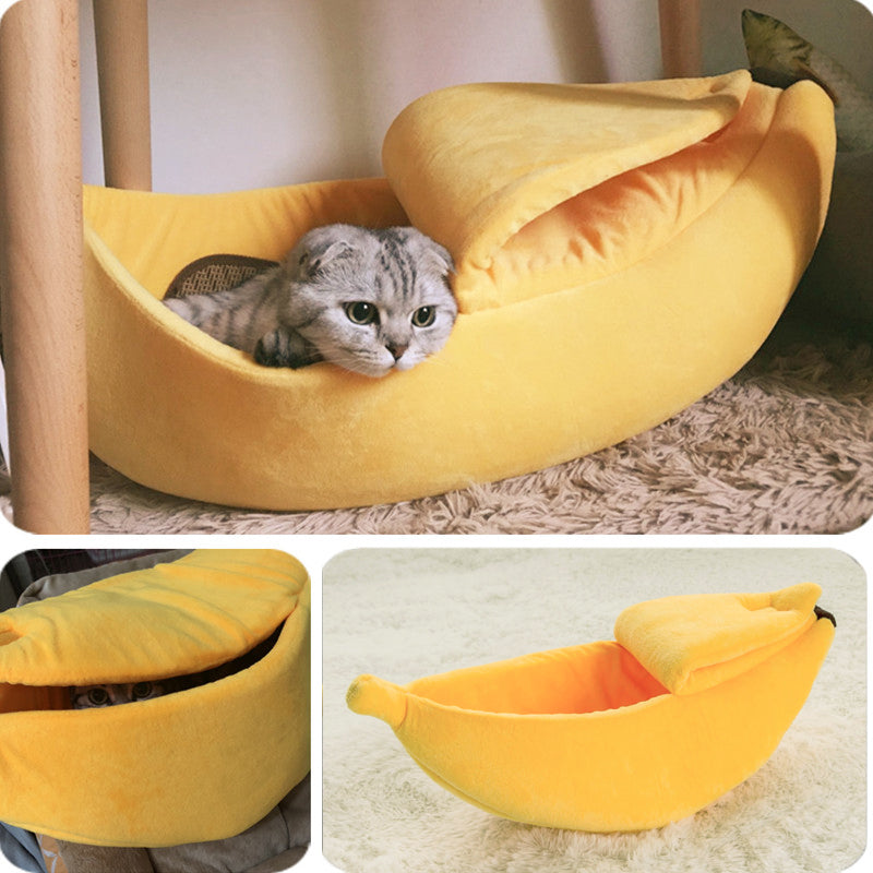 Banana Cat Bed ll Cat + Kitten