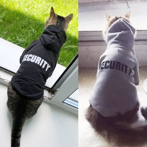 Security Cat + Small Dogs Hoodies