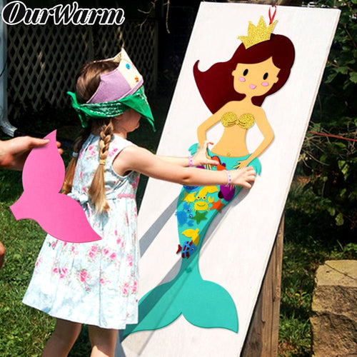 Felt Mermaid Birthday Game l Decoration