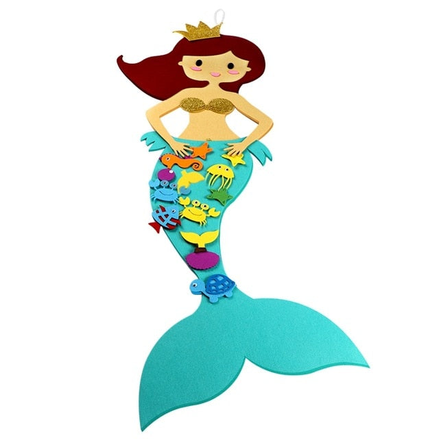 Felt Mermaid Birthday Game l Decoration