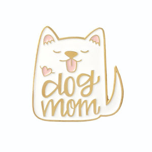 Dog Mom + Cat Lady Wearable Pins
