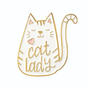 Dog Mom + Cat Lady Wearable Pins
