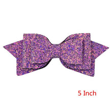 Load image into Gallery viewer, New Arrival 5 Inch/3 Inch Children Girls Shining Bow Cute Hair Accessories Hair Clips Women Girls Exquisite Bow-knot Headwear