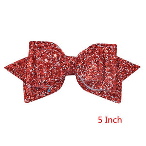 New Arrival 5 Inch/3 Inch Children Girls Shining Bow Cute Hair Accessories Hair Clips Women Girls Exquisite Bow-knot Headwear