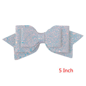 New Arrival 5 Inch/3 Inch Children Girls Shining Bow Cute Hair Accessories Hair Clips Women Girls Exquisite Bow-knot Headwear