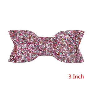 New Arrival 5 Inch/3 Inch Children Girls Shining Bow Cute Hair Accessories Hair Clips Women Girls Exquisite Bow-knot Headwear