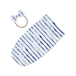 Muslin Swaddle Wrap + Headband ll Chic