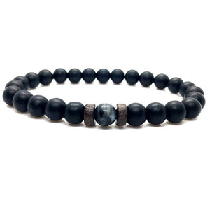 Men's Lava + Moonstone Bracelet