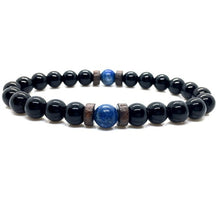Load image into Gallery viewer, Men&#39;s Lava + Moonstone Bracelet