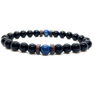 Men's Lava + Moonstone Bracelet