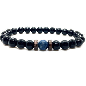 Men's Lava + Moonstone Bracelet
