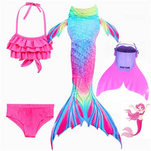 Load image into Gallery viewer, Mermaid Fin Set ll Tail + Swimsuits