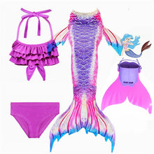 Load image into Gallery viewer, Mermaid Fin Set ll Tail + Swimsuits