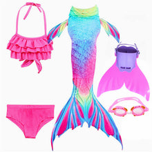 Load image into Gallery viewer, Mermaid Fin Set ll Tail + Swimsuits