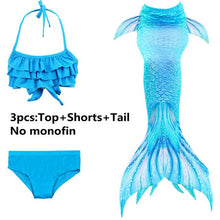 Load image into Gallery viewer, Mermaid Fin Set ll Tail + Swimsuits