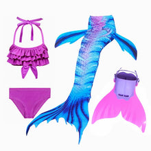 Load image into Gallery viewer, Mermaid Fin Set ll Tail + Swimsuits