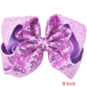 8 inch +6 Inch Large Glitter Bows