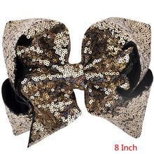 Load image into Gallery viewer, 8 inch +6 Inch Large Glitter Bows