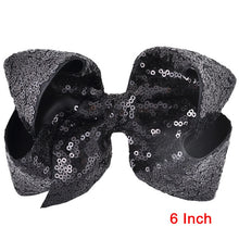 Load image into Gallery viewer, 8 inch +6 Inch Large Glitter Bows