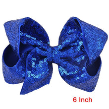 Load image into Gallery viewer, 8 inch +6 Inch Large Glitter Bows